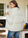 Pocketed Zip Up Vest Coat