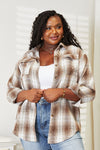 Mandy Plaid Dropped Shoulder Shirt