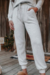 Grey Long Sleeve Pullover & Jogger Pants Loungewear Set