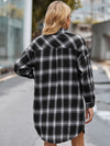 Lovelet Plaid Button Up Collared Neck Shirt