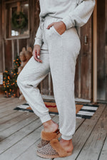 Grey Long Sleeve Pullover & Jogger Pants Loungewear Set